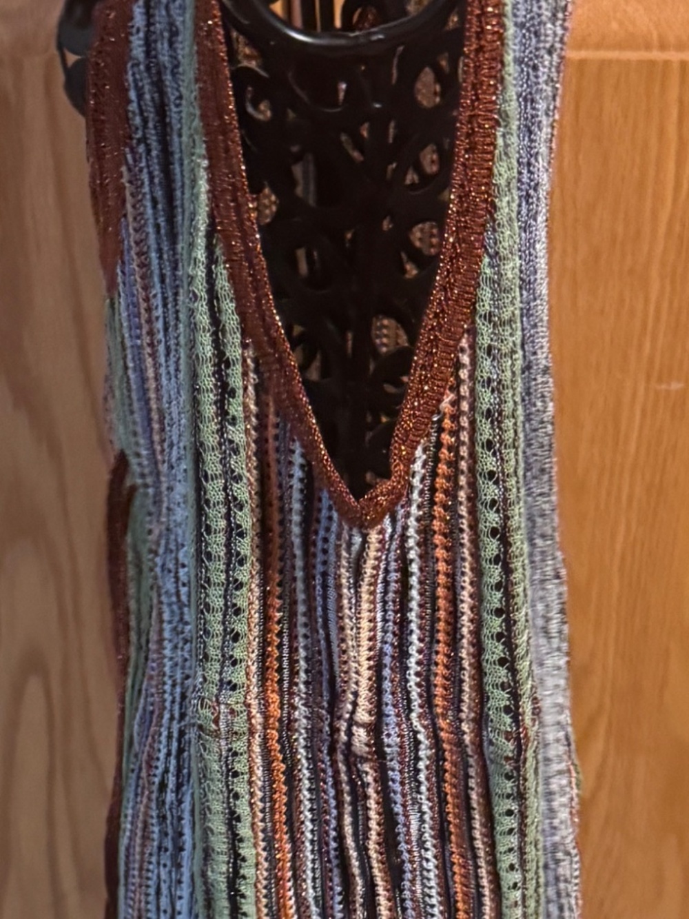 Women's Missni Size 6 Tank Top Italy Colorful Lightweight V- Neck Wide Straps - Picture 8 of 9